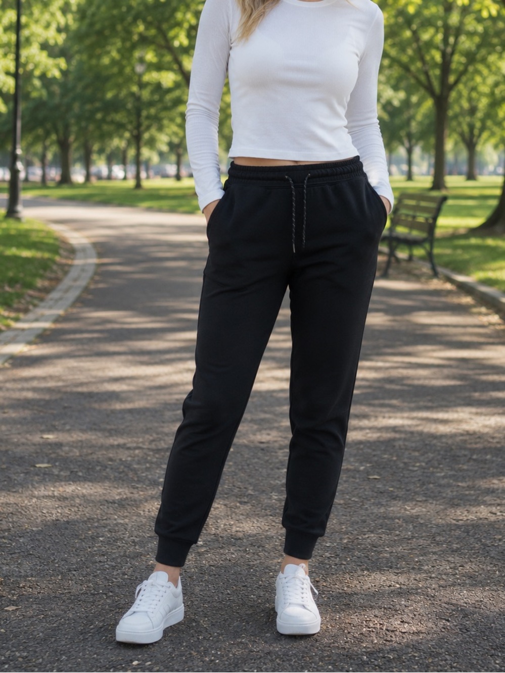 American Eagle Black Jogger Pants